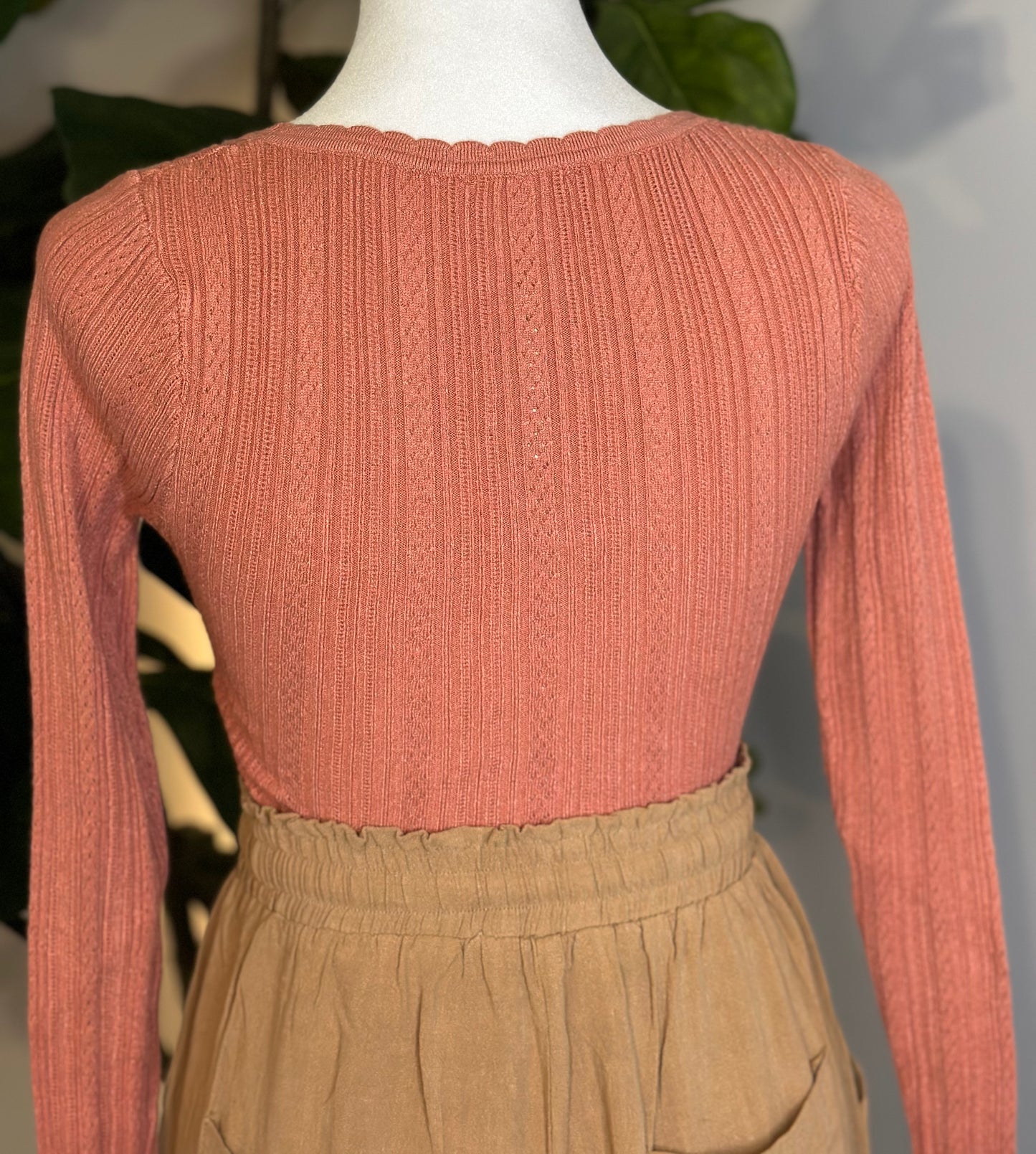 Sweet Talk Bodysuit-Antique Rose