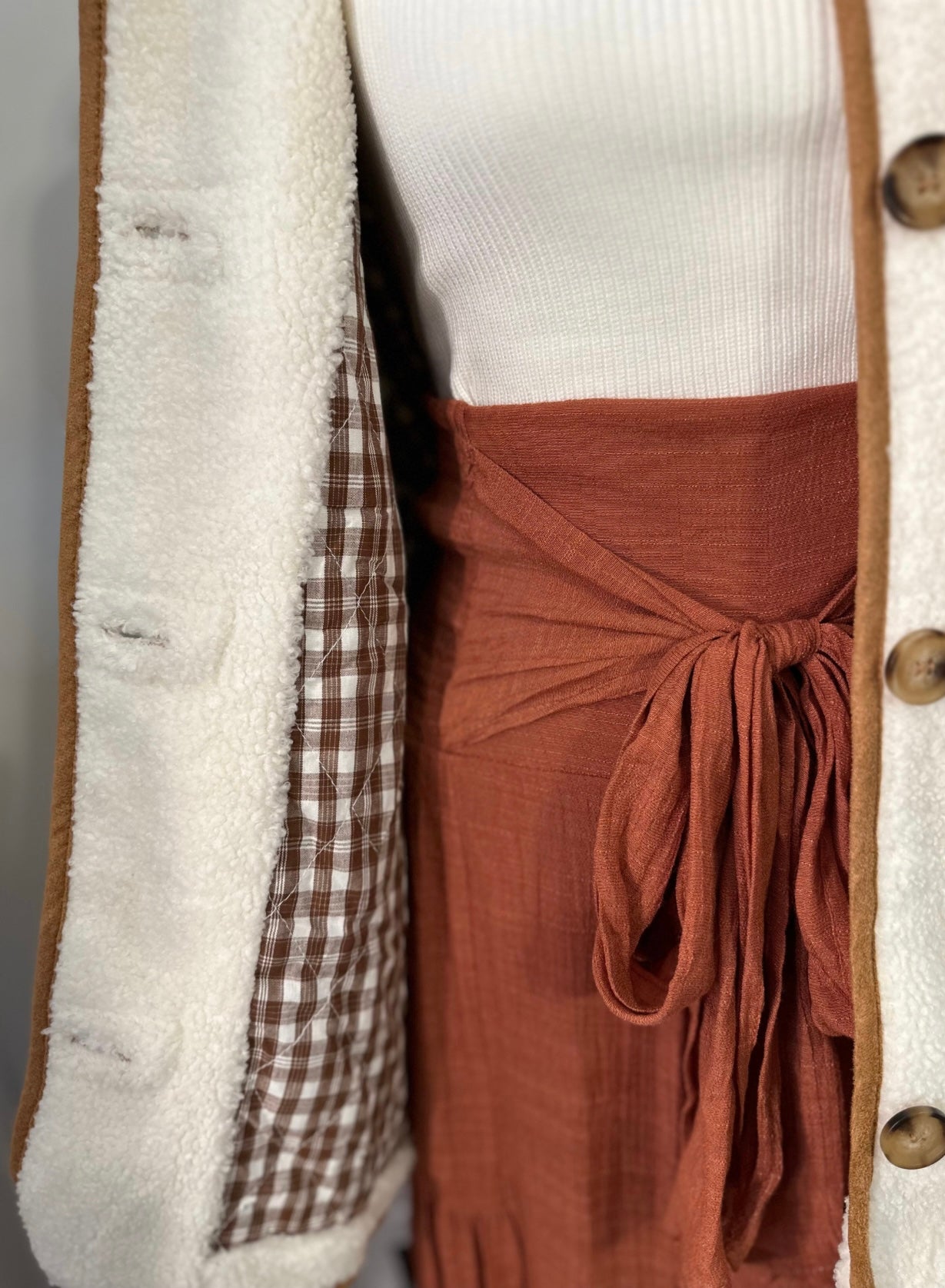 Cream Teddy Jacket