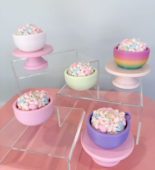 Cereal Bowl Clicker Keychain