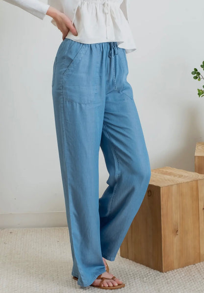 Chambray Pants