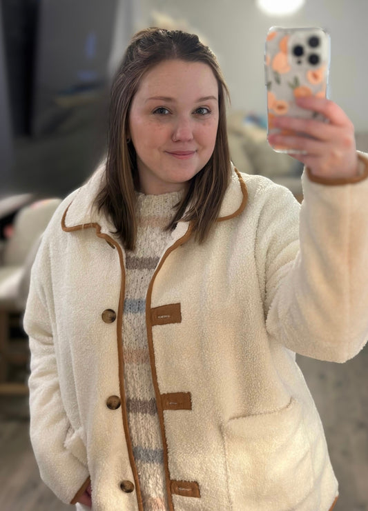 Cream Teddy Jacket